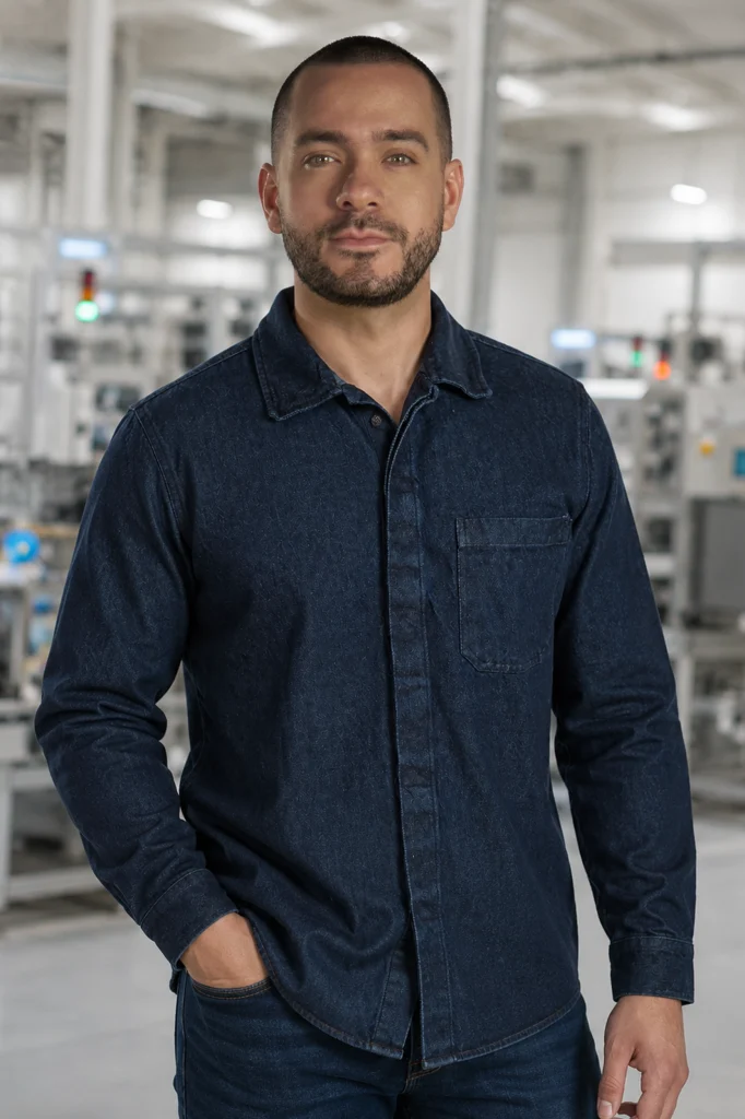 Men’s Denim Work Overshirt