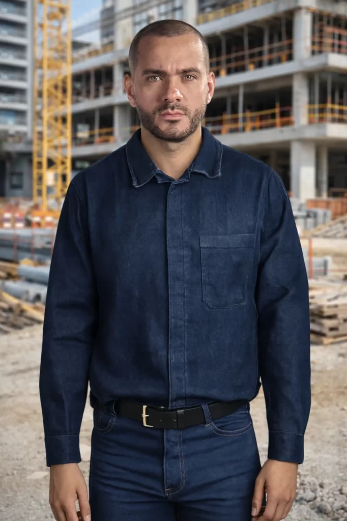 Men’s Denim Work Overshirt