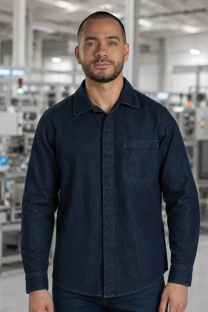 Men’s Denim Work Overshirt - Imagen 2