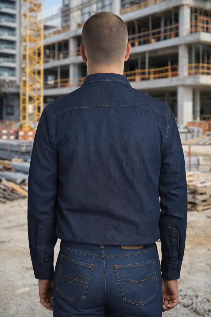 Men’s Denim Work Overshirt - Imagen 3