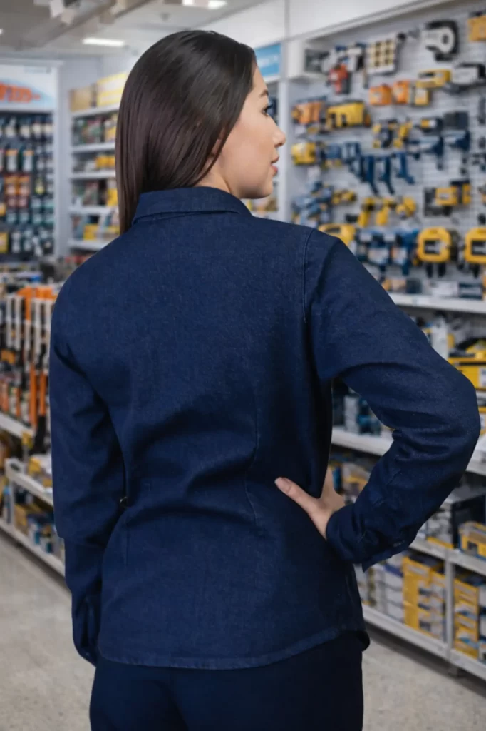 Women’s Denim Work Overshirt - Imagen 3