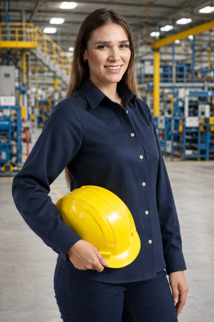 Women’s Denim Work Blouse