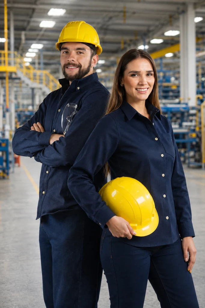 Women’s Denim Work Blouse - Imagen 3
