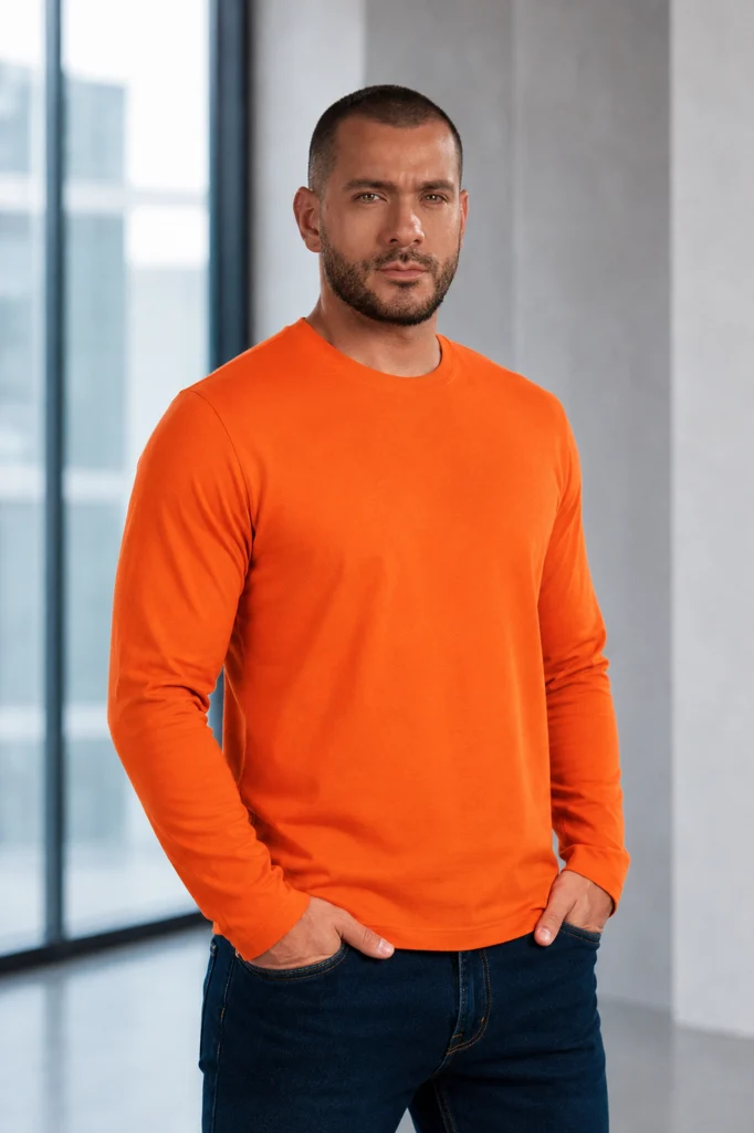 Men’s Long-Sleeve Crew Neck T-Shirt - Imagen 2